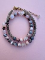 Giulia neclace grey-pink Jasper - Image 3