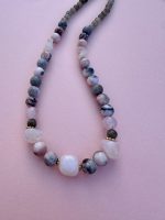 Giulia neclace grey-pink Jasper - Image 2