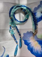 Cattleya long necklace blue-veraman - Image 4