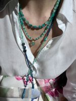 Cattleya long necklace blue-veraman - Image 2