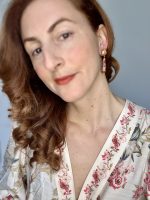 Imperial Mosaic Earrings  Peach - Image 3