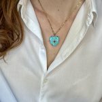 The Perfect Heart Pendant Light Blue