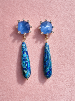 Azure Drop Earrings -Ocean