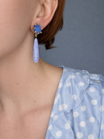 Azure Drop Earrings -Sky