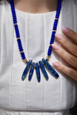 Lapis Blue necklace -Κολίε Λάπις Λαζούλι - Image 2