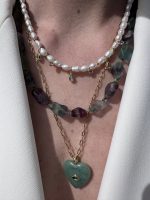 Fluorite Nugget Necklace-Κολιέ Φυσικός Φθορίτης