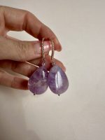 Amethyst Signature Earings-Σκουλαρίκια Αμέθυστος