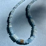 Azure romance necklace-Κολιέ Ακουαμαρίνα