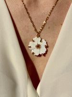 Pendant Vanilla Pink-Κολιέ Φίλντισι