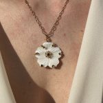 Pendant Vanilla Blue-Κολιέ Φίλντισι