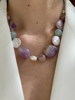 Amethyst Signature Necklace-Κολιέ  Αμέθυστος