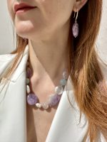 Amethyst Signature Earings-Σκουλαρίκια Αμέθυστος - Image 2