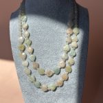 Heart Romance Aquamarine Necklace Pastel-White