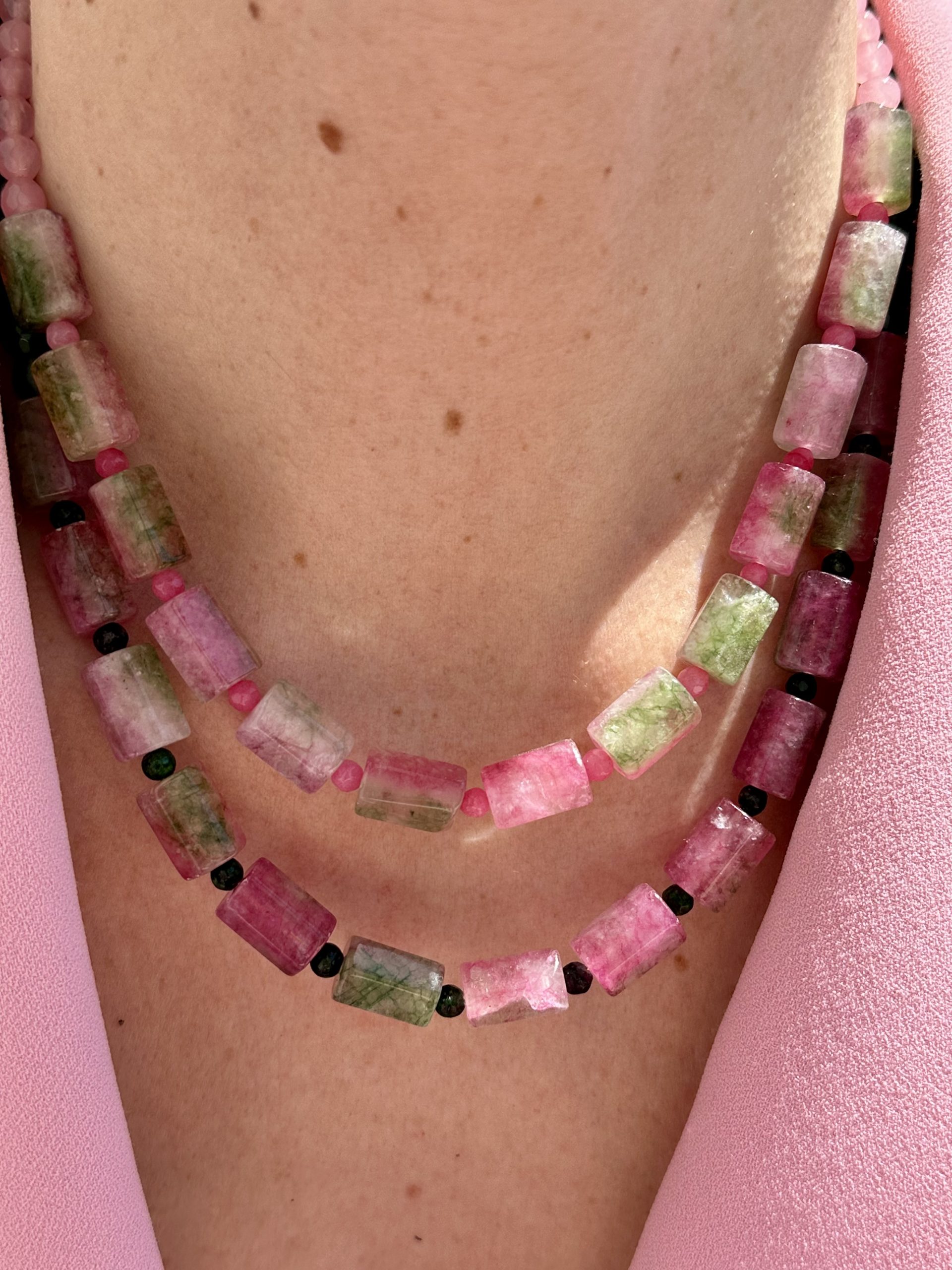 177685880076581 Rosalia Quartz Signature Necklace Pink - Image 1