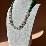 Fluorite Heishi Necklace Green-Κολιέ Φυσικός Φθορίτης Ροδέλα πράσινο