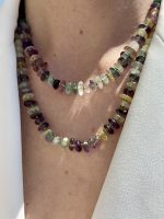 Fluorite Heishi Necklace Green-Κολιέ Φυσικός Φθορίτης Ροδέλα πράσινο - Image 4