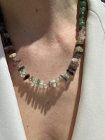 Fluorite Heishi Necklace Green-Κολιέ Φυσικός Φθορίτης Ροδέλα πράσινο - Image 2