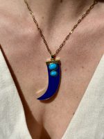 Riviera Charm Necklace blue/turquoise