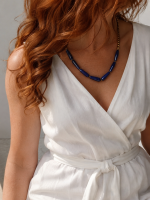 Blue Royal Necklace-Κολιέ  Λάπις Λάζουλι - Image 7