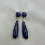 Blue Royal Earrings-Σκουλαρίκια Λάπις Λάζουλι