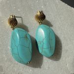 Classic Turquise chaolite earrings