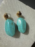 Classic Turquise chaolite earrings