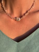 Fairy Pearl Necklace Pink