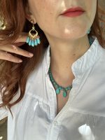 Santorini Turquoise Earrings - Image 2