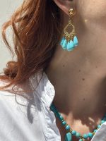 Santorini Turquoise Earrings - Image 3