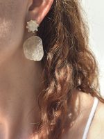 Camelia Quartz Earrings-Σκουλαρίκια Χαλαζίας - Image 6