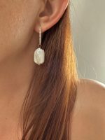 Pearl Signature Earrings-Σκουλαρίκια Μαργαριτάρι Γλυκου Νερού - Image 2