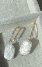 Pearl Signature Earrings-Σκουλαρίκια Μαργαριτάρι Γλυκου Νερού - Image 3