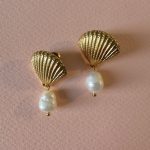 Ocean Earrings  Petite -Σκουλαρίκια Baroque Μαργαριτάρι