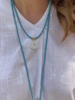 Sea Shell Turquoise Haolite Necklace - Image 2
