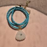 Sea Shell Turquoise Haolite Necklace