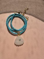 Sea Shell Turquoise Haolite Necklace