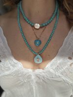 Paros Turquoise Haolite Necklace - Image 2