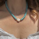 Paros Turquoise Haolite Necklace