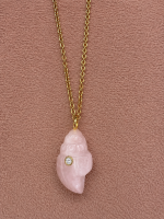 Conch Pink  Necklace Classic Chain - Image 3