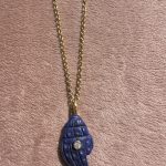 Conch Blue  Necklace Classic Chain