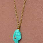 Conch Turquoise Necklace Classic Chain