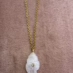 Conch White  Necklace Classic Chain
